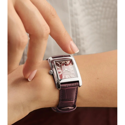 Frederique Constant Classics Watch | Carree Small Seconds | Swiss Quartz | 36mm x 18mm | Red