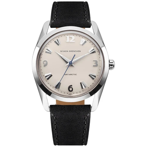 Nivada Grenchen Antarctic Watch | 35mm | Hand Winding | Eggshell White | Black