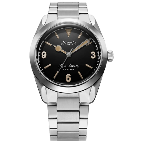 Nivada Grenchen Super Antarctic 3.6.9 Watch | 38mm | Automatic | Black | Flat Link
