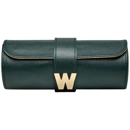 Wolf Cassandra Jewellery Watch Roll | Hunter Green