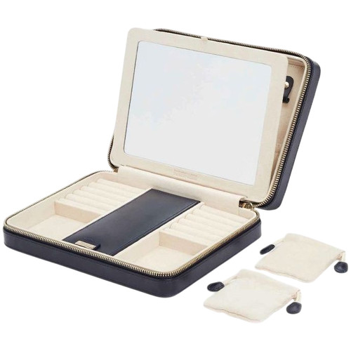 Wolf Maria Large Zip Case | Navy Blue