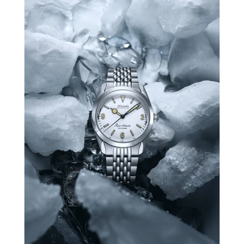 Nivada Grenchen Super Antarctic 3.6.9 Watch | 38mm | Automatic | White | Beads of Rice