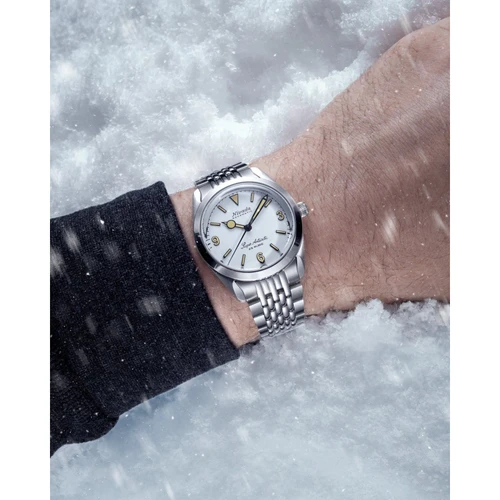 Nivada Grenchen Super Antarctic 3.6.9 Watch | 38mm | Automatic | White | Beads of Rice