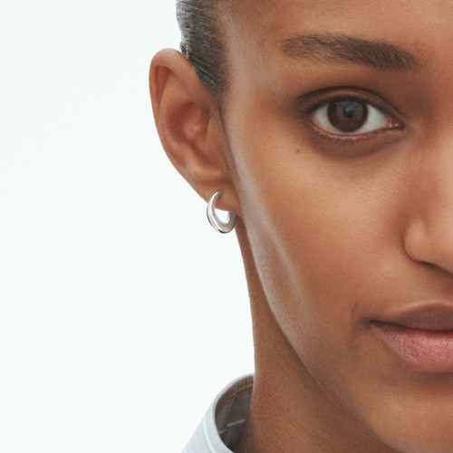 Georg Jensen Hoop Earrings | Offspring Collection | Sterling Silver
