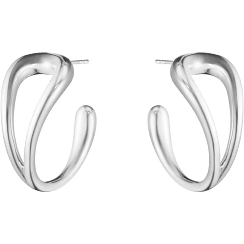 Georg Jensen Hoop Earrings | | Mercy Collection | Sterling Silver