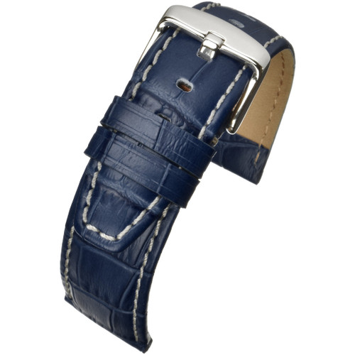 LBS Blue Super Alligator Grain w/ Nubuck Strap | 18mm | WH603/18