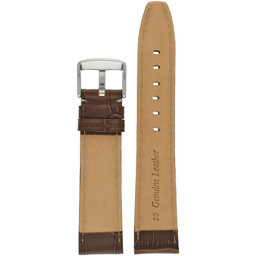 LBS Brown Super Alligator Grain w/ Nubuck Strap | 18mm | WH605/18