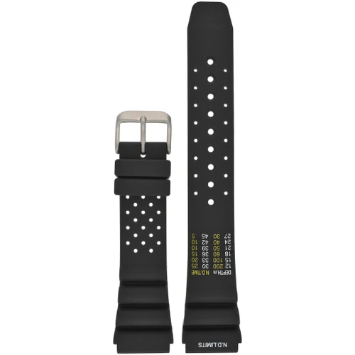 LBS Black Polyurethane No Limits Strap | 18mm