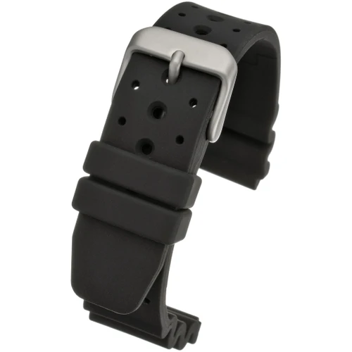 LBS Black Polyurethane No Limits Strap | 18mm