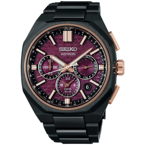 Seiko Astron GPS Solar Crystal Formation Watch | 43mm | Burgundy | Limited Edition