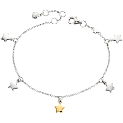 Little Star Ivy Star | Sterling Silver & Yellow Gold Plated Charm Bracelet
