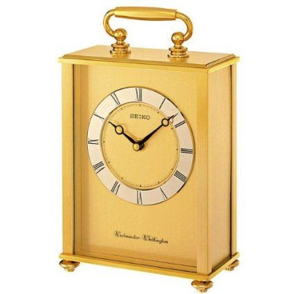 Seiko Carriage Clock Westminster and Whittington Chime QHJ201G