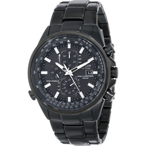 Citizen Eco-Drive Mens Radio Controlled AT Black Watch AT8025-51E
