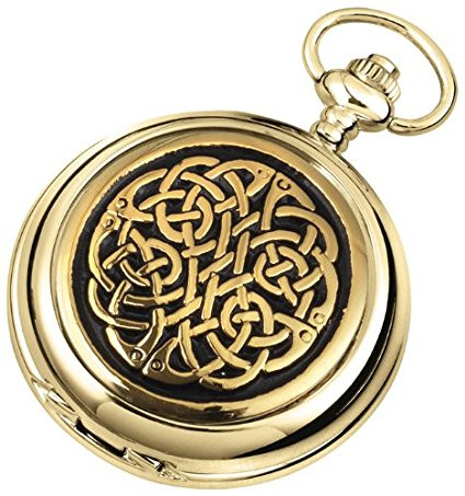 Woodford Skeleton Pocket Watch For Men with Chain 1948