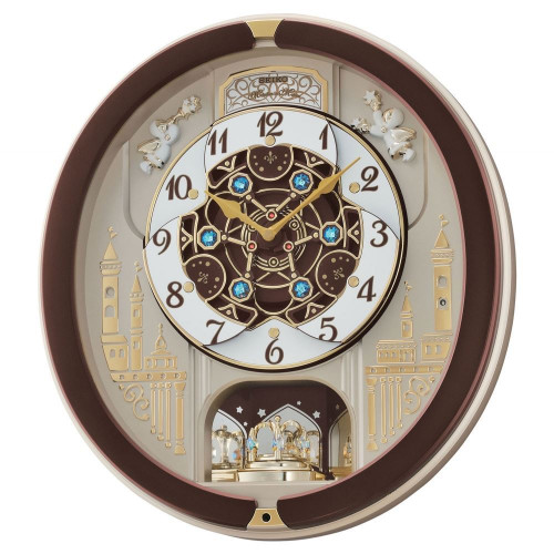 Seiko Marionette Brown Melody Wall Clock QXM291B