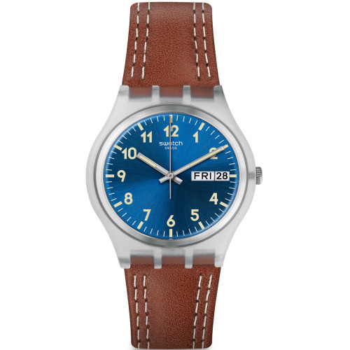 Leather swatch watch Clearance