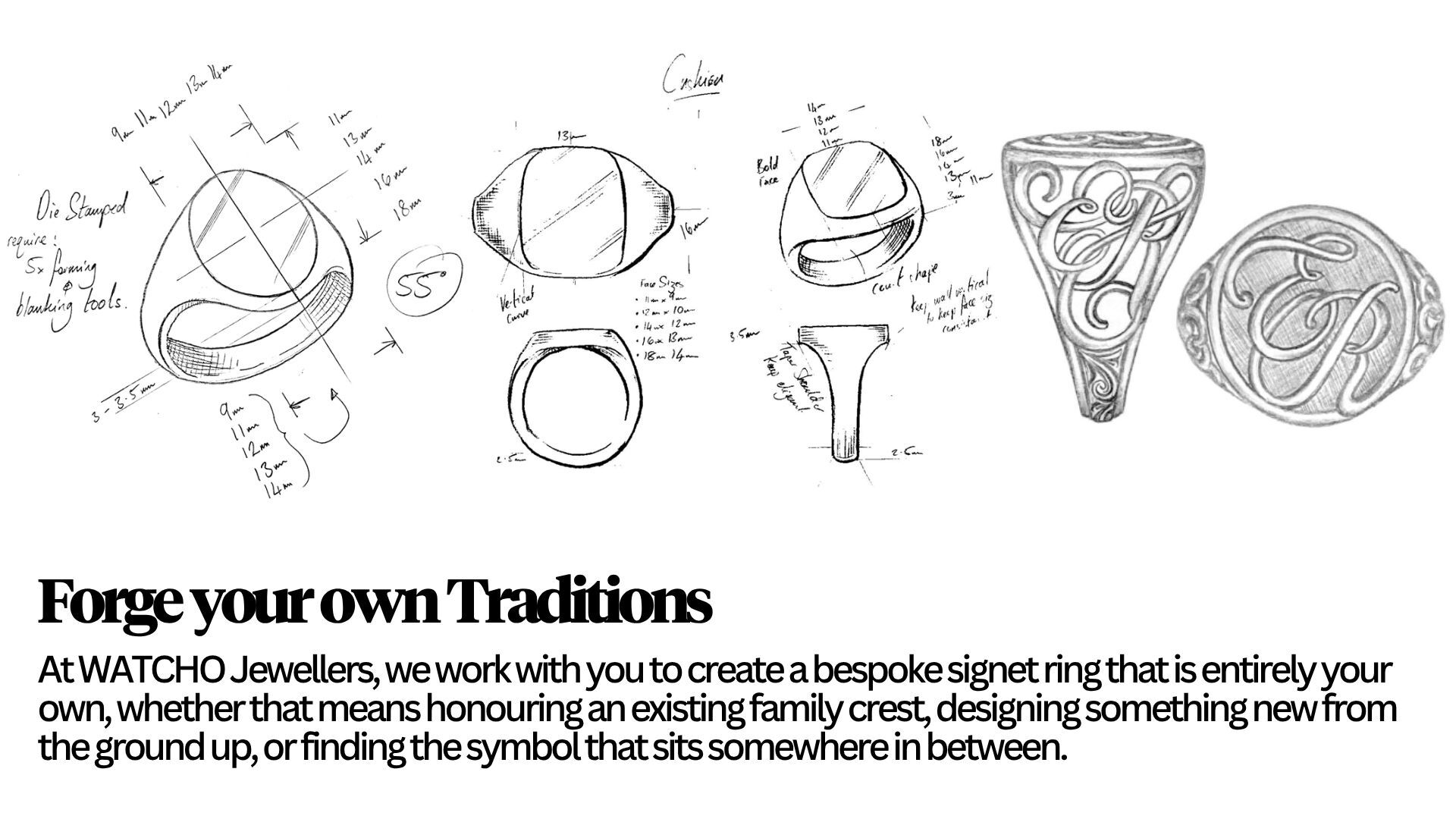 Forge something of your own &mdash; bespoke signet ring design