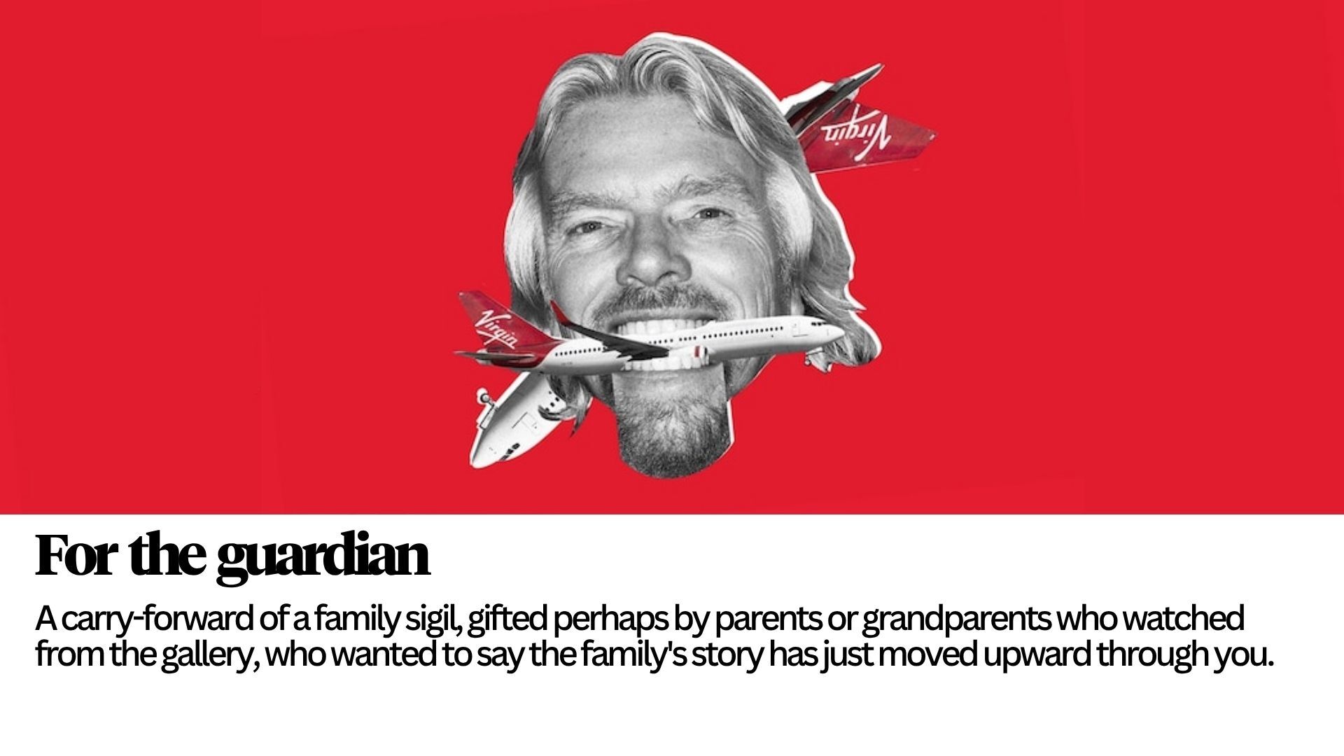 For the guardian &mdash; a family sigil carried forward with pride