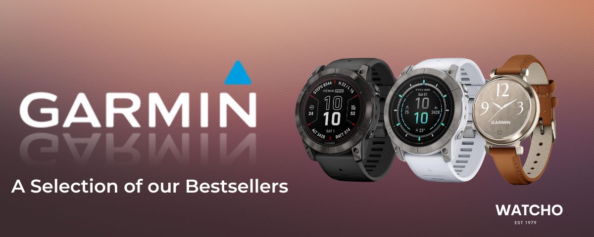 A selection of Garmin Smartwatches