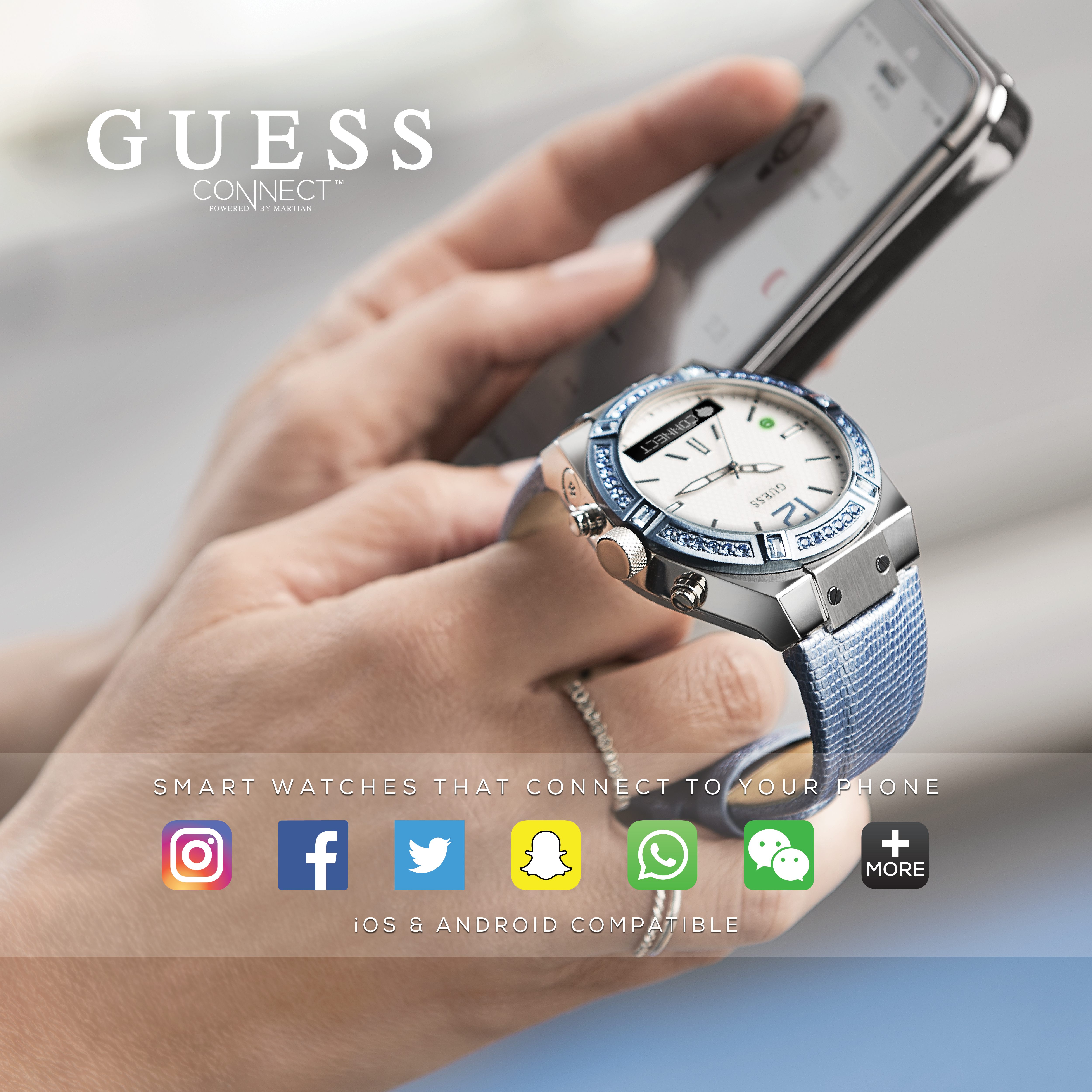 Stay Connected with the GUESS Connect Bluetooth Smartwatch | WatchO.co.uk