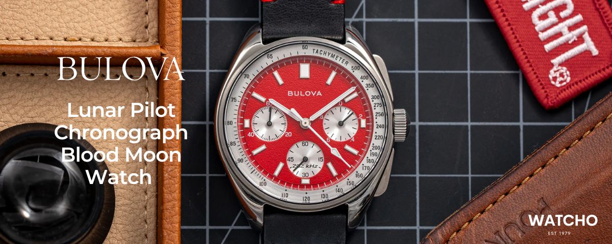 Bulova Lunar Pilot Chronograph Watch: Red Blood Moon Bulova Lunar Pilot Chronograph Watch: Red Blood Moon