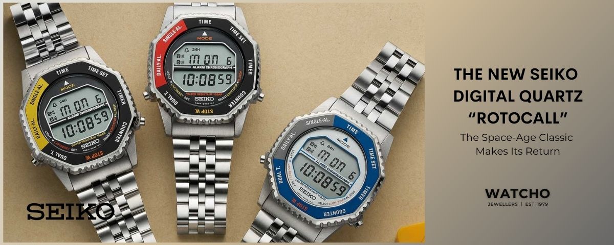 The New Seiko  Digital Quartz "Rotocall" 1980's A829 Reissue
