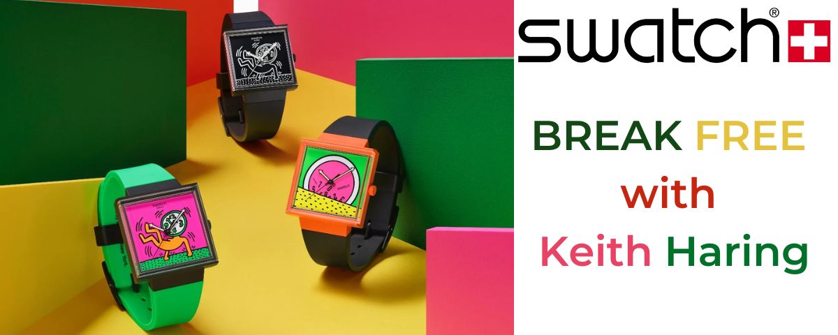 Swatch BREAK FREE with Keith Haring Swatch BREAK FREE with Keith Haring