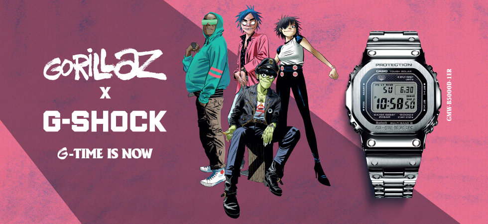 GORILLAZ X G-SHOCK ANNOUNCE EXCLUSIVE COLLABORATION - WATCHO
