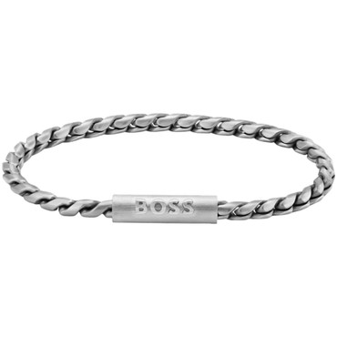 Boss Braided Chain Cuff Silver 1580695