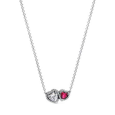 Pandora Halo Pendant Necklace Sterling Silver 393632C01-45.