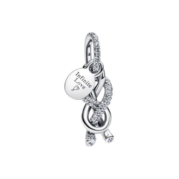 Pandora Pave Infinity Knot Dangle Silver Pandora 793780C01