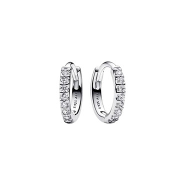 Pandora Sparkling Huggie Hoop Earrings Pandora 293015C01