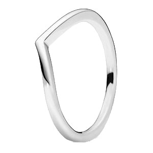Pandora Polished Wishbone Ring Sterling Silver 196314-56