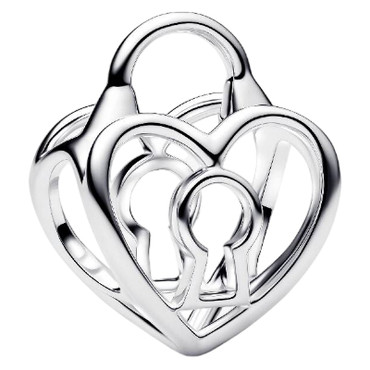 Pandora Heart Padlock Charm Sterling Silver 794358C00