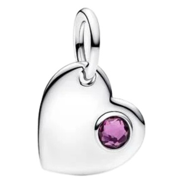 Pandora Engravable Heart Dangle Sterling Silver 794295C02