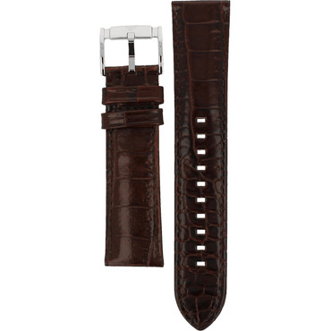 Armani Replacement Watch Strap Black Leather For AR2427