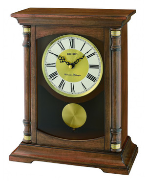 Seiko Westminster and Whittington Chimes Mantel Clock QXQ034B