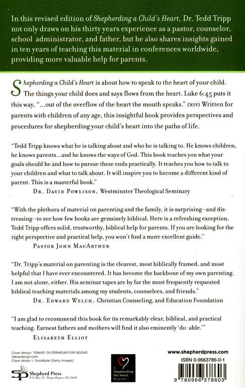 Shepherding a Child's Heart Tedd Tripp