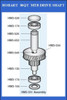 Hobart 30Qt Brass Worm Shaft Gear 00-070034  HM3-034