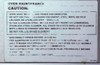 Lincoln Maintenance Label 370033