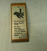 Hobart Metal Caution Label Meat Saws 438131-00110