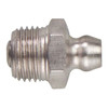 Hollymatic Steel Grease Fitting, Zinc Plated Straight 1/4"-28 Male 1-1/8" Long 2406