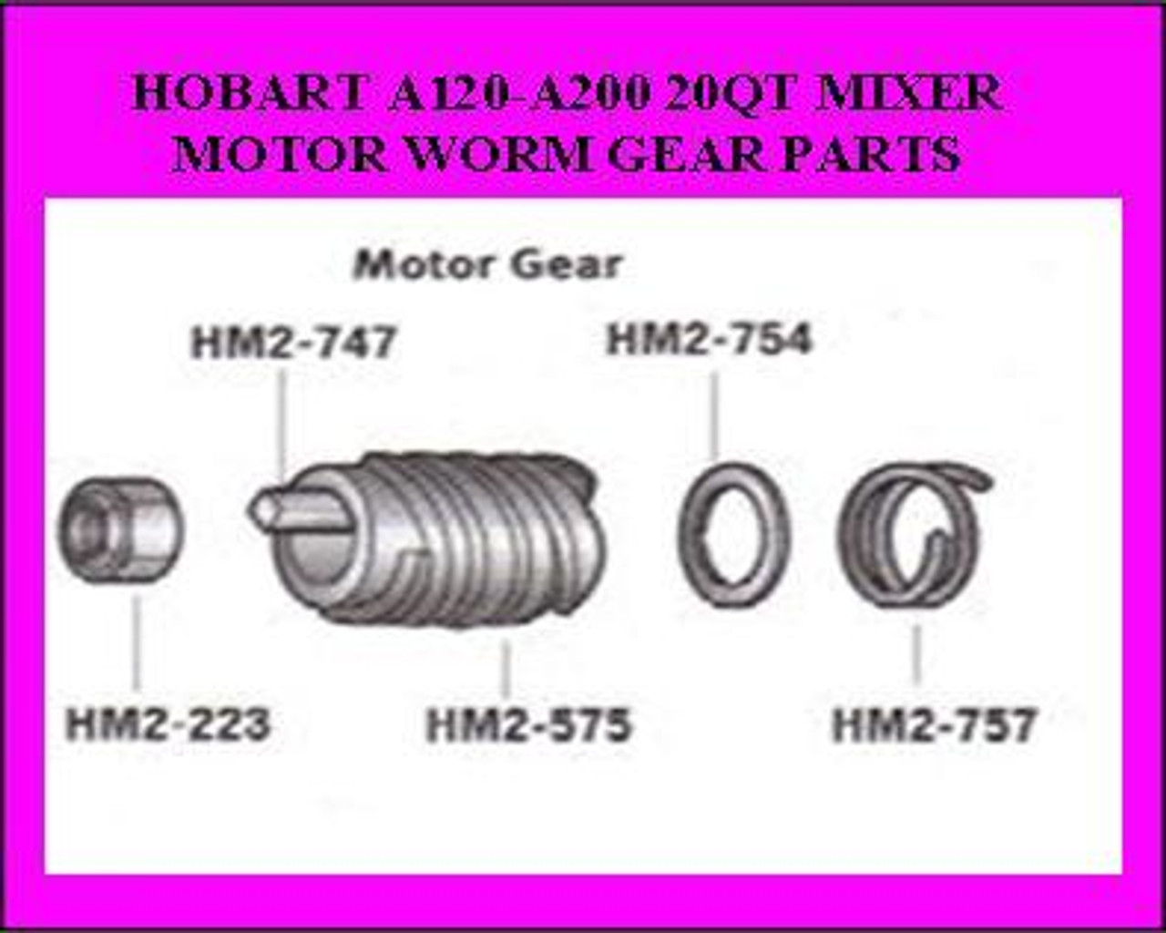 Hobart Worm Gear Keyway Washer 012754 HM2-754