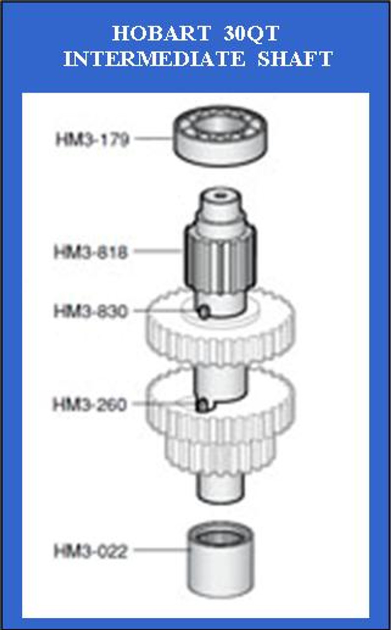 HM3-022 Hobart 30Qt  Intermediate Shaft Lower Needle Bearing   BN-002-2