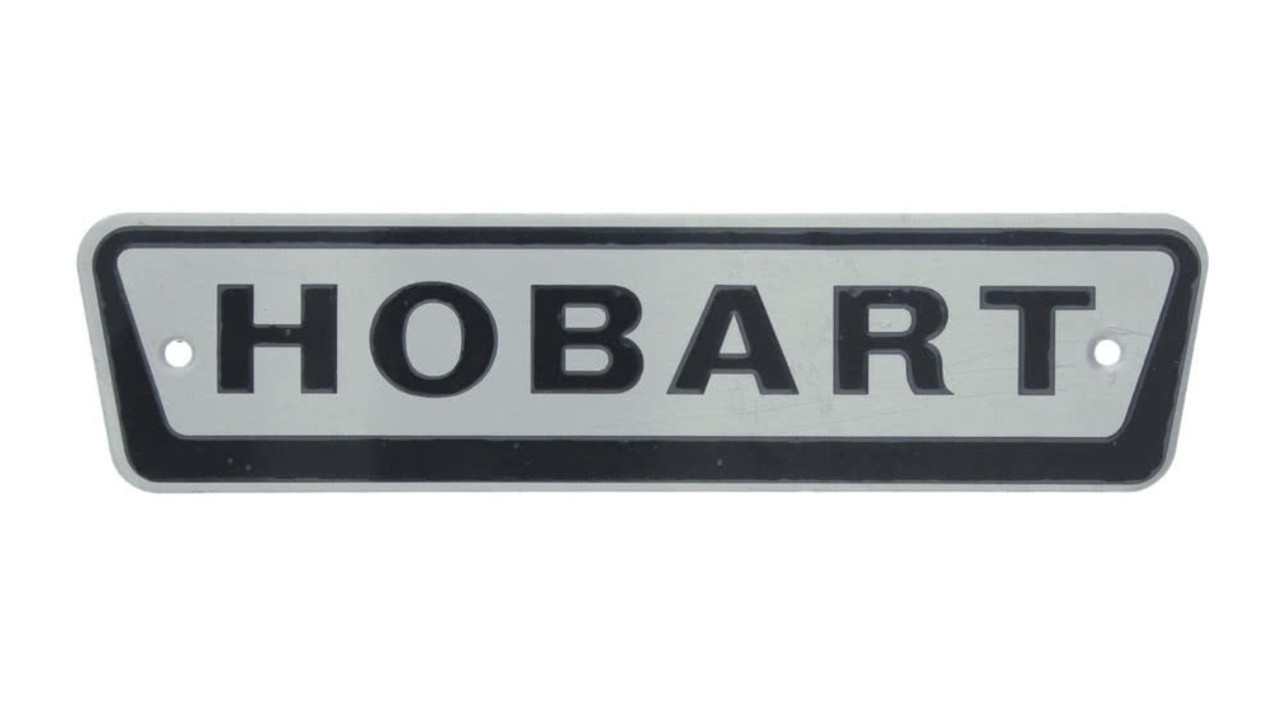 Hobart Metal Logo Plate HCM 300/450 117858-2