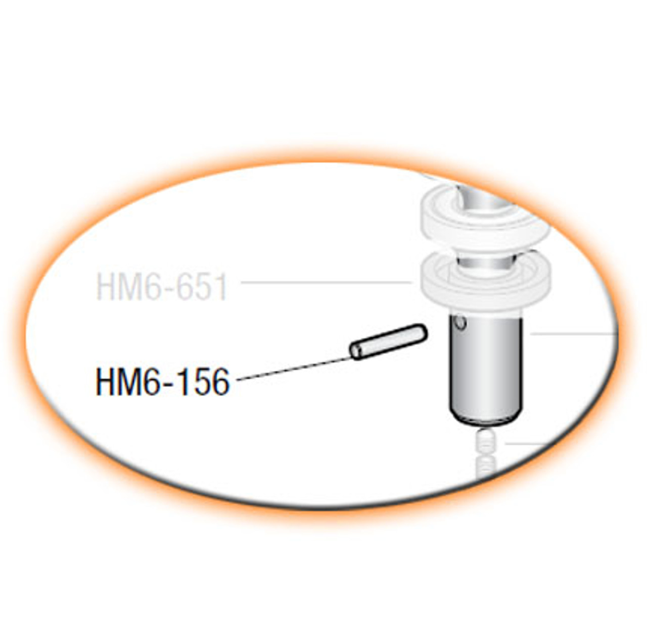 Pin - Agitator Shaft For Hobart H600; P660; L800 Mixers Part # 00-111156 Agitator Shaft Pin for Hobart A200 Mixers