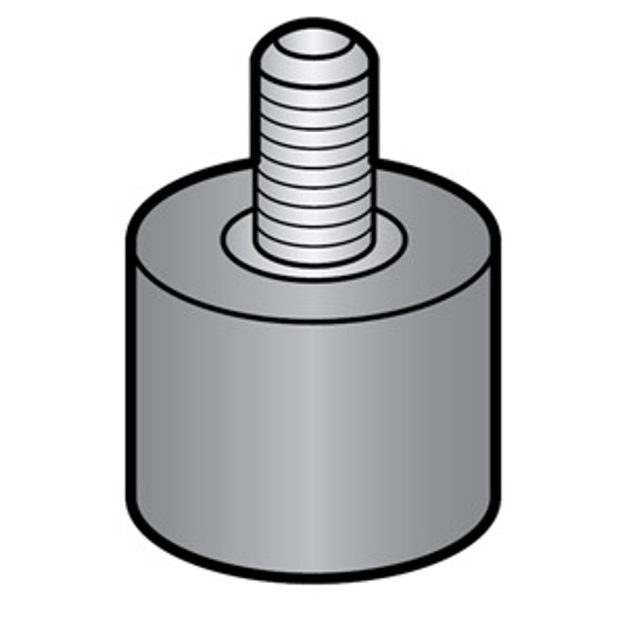 Hobart Rubber Support Foot with Threaded Stud   B-18682-1