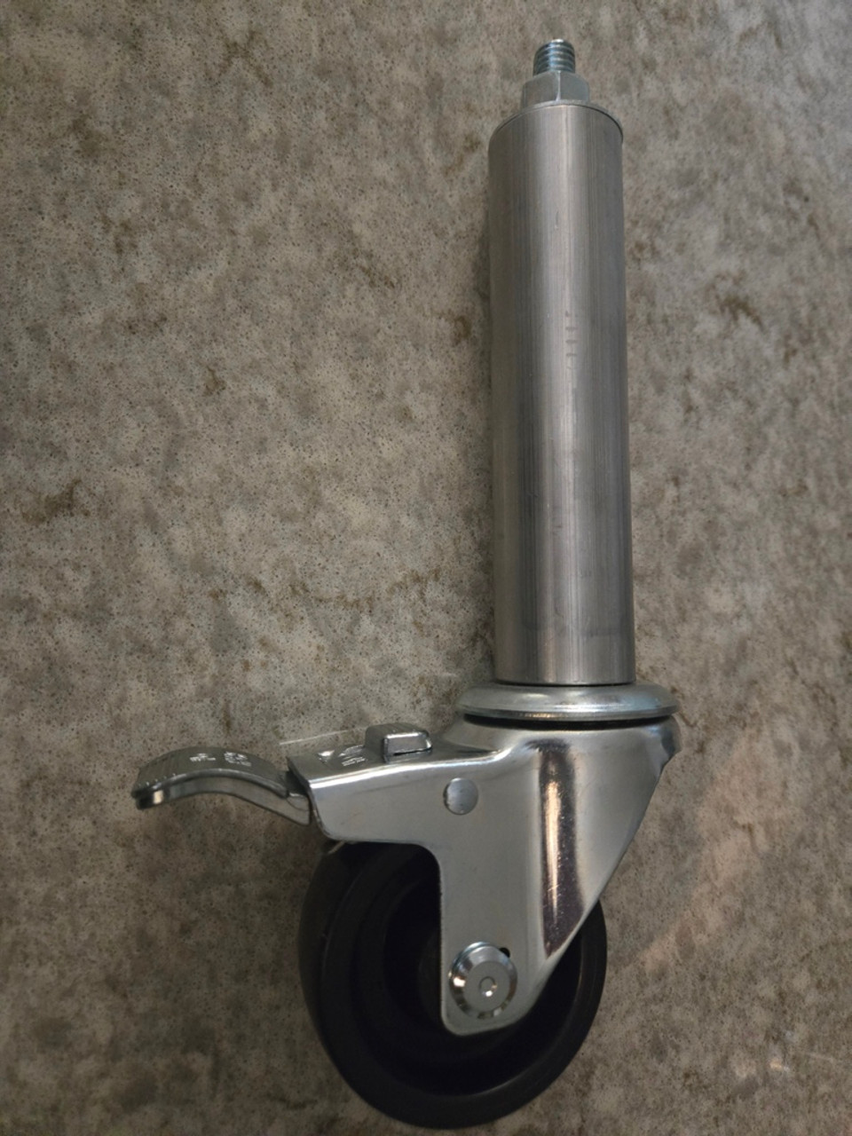 Hobart 4346 Meat Grinder Caster Swivel Wheel and Lock 6" Riser 10735-1, 10735-2