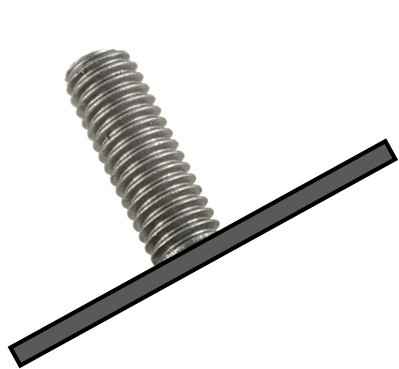 Hobart 00-077620 Leg Stud Mount Plate Clamp, Potato Peeler