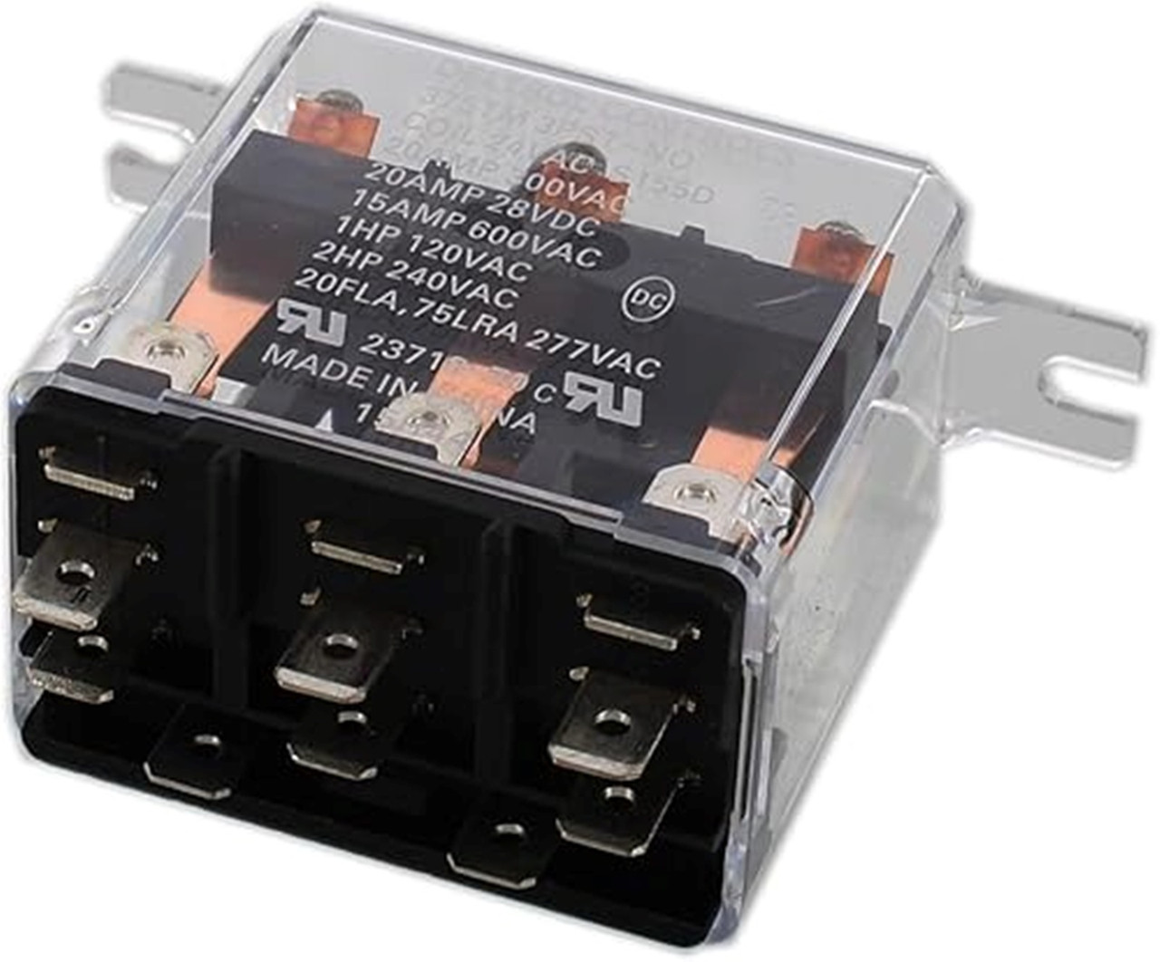 Jackson 5945-111-72-51 Relay, 130V, 3PDT, Top Mount